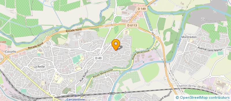 localisation de l'entreprise DEPARTEMENT DE L AUDE à CARCASSONNE