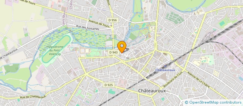 localisation de l'entreprise DEPARTEMENT DE L'INDRE à CHATEAUROUX