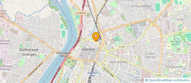 localisation de l'entreprise DEPARTEMENT DE LA DROME  VALENCE