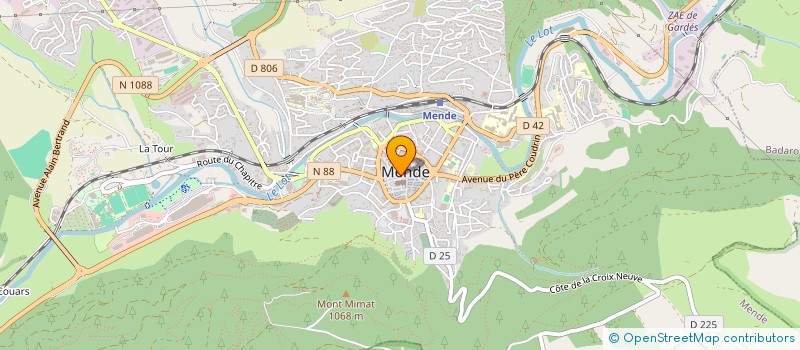 localisation de l'entreprise DEPARTEMENT DE LA LOZERE  MENDE