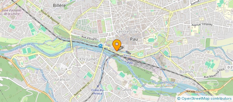 localisation de l'entreprise DEPARTEMENT DES PYRENEES ATLANTIQUES à PAU