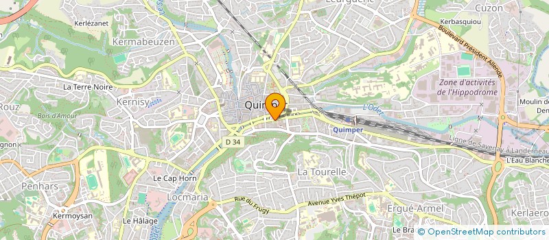 localisation de l'entreprise DEPARTEMENT DU FINISTERE à QUIMPER