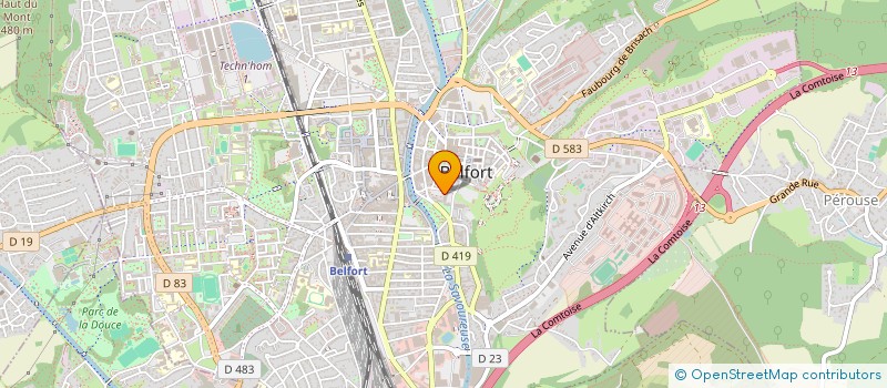 localisation de l'entreprise DEPARTEMENT DU TERRITOIRE DE BELFORT à BELFORT
