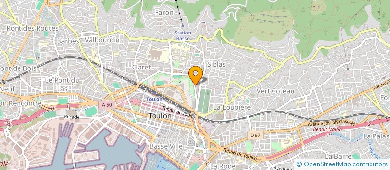 localisation de l'entreprise DEPARTEMENT DU VAR  TOULON