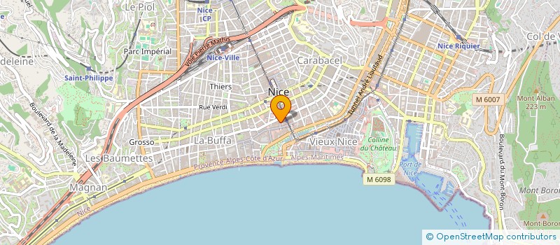 localisation de l'entreprise DEPARTEMENT EDUCATIF JEUNESSE JUIVE à NICE
