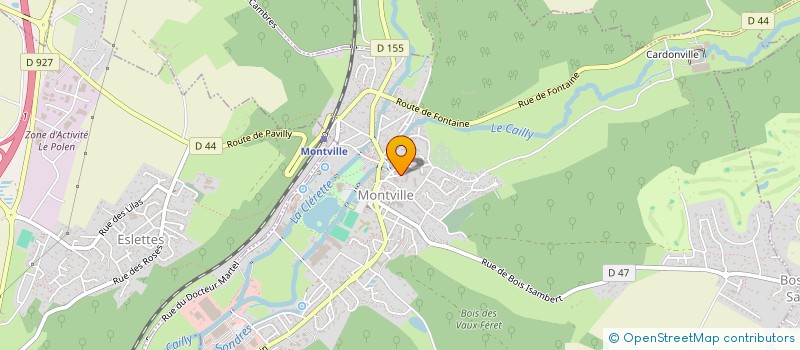 localisation de l'entreprise DEPARTEMENTALE ADMR DES CLIC à MONTVILLE