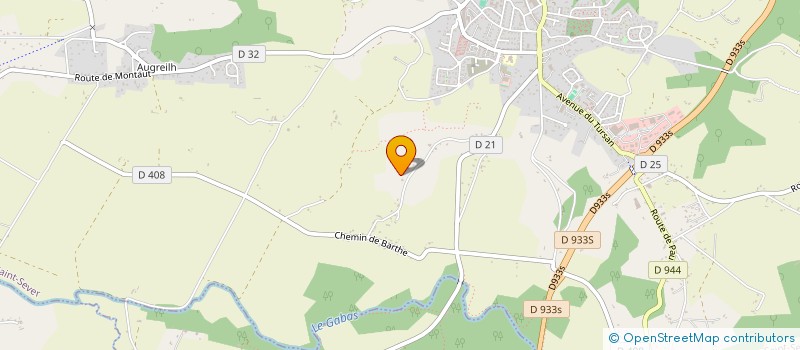 localisation de l'entreprise DEPARTEMENTALE LANDAISE DES RETRAITES MILITAIRES à SAINT-SEVER