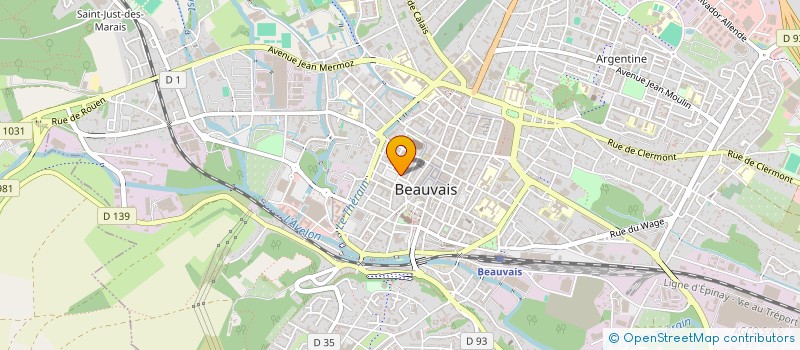 localisation de l'entreprise DEPARTEMENTALE RETRAITES ET AINES OISE  BEAUVAIS