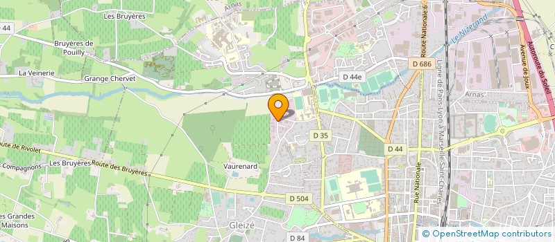 localisation de l'entreprise DEPARTEMENTALE VINS à GLEIZE