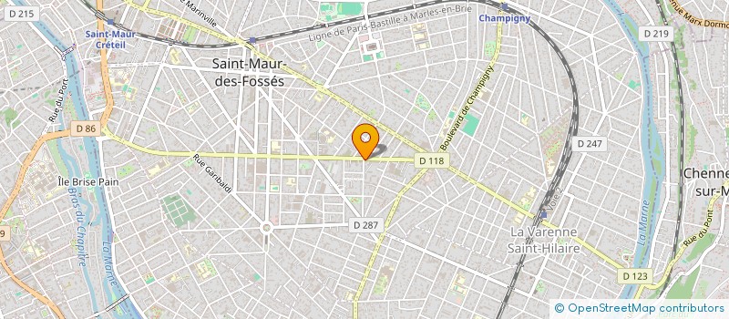 localisation de l'entreprise DEPASSER SON OMBRE à SAINT-MAUR-DES-FOSSES