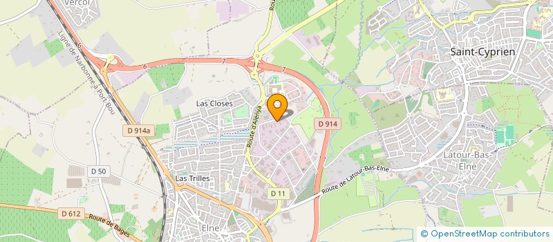 localisation de l'entreprise DEPASUD à ELNE