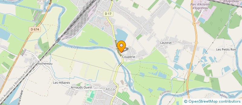 localisation de l'entreprise DEPATIMMO  COUTRAS