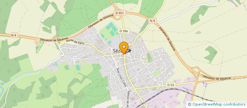 localisation de l'entreprise DEPATOUR à SEZANNE