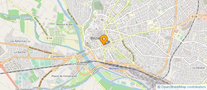 localisation de l'entreprise DEPE DELEG ENTREP EMPLOI à BEZIERS
