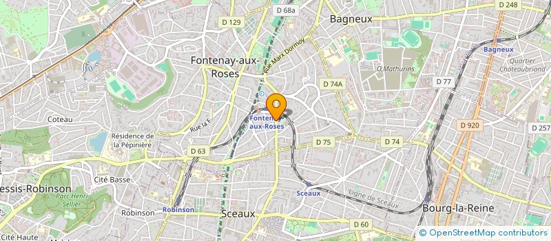 localisation de l'entreprise DEPELEC à FONTENAY-AUX-ROSES