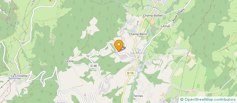 localisation de l'entreprise DEPELEC 74  LA MURAZ