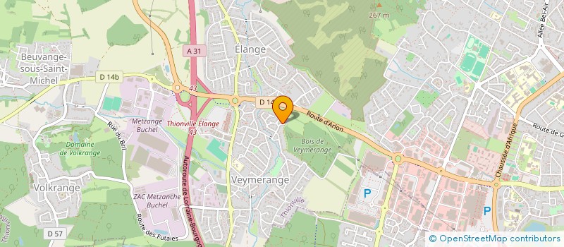 localisation de l'entreprise DEPENDANCE 18A  THIONVILLE