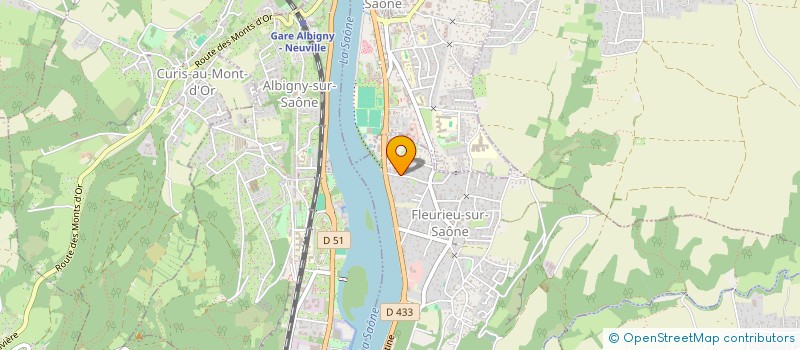 localisation de l'entreprise DEPERIER JUNIOR  FLEURIEU-SUR-SAONE