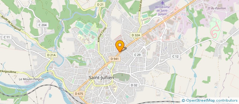 localisation de l'entreprise DEPERRY SARL à SAINT-JUNIEN