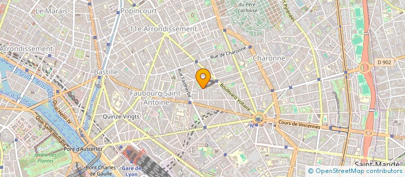 localisation de l'entreprise DEPEYRE MORAND SARL D'ARCHITECTURE  PARIS