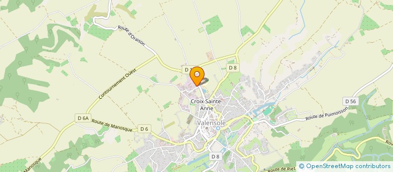 localisation de l'entreprise DEPEYRE SA à VALENSOLE