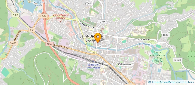 localisation de l'entreprise DEPHASAGE VOSGIEN  SAINT-DIE-DES-VOSGES