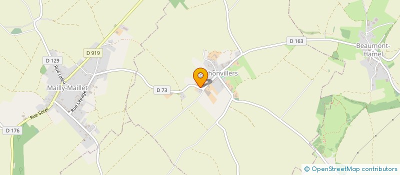 localisation de l'entreprise DEPHIMES  AUCHONVILLERS