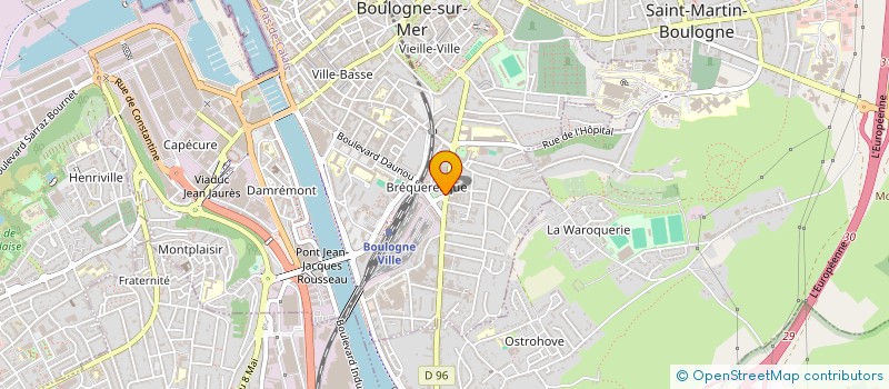 localisation de l'entreprise DEPHTOU à BOULOGNE-SUR-MER