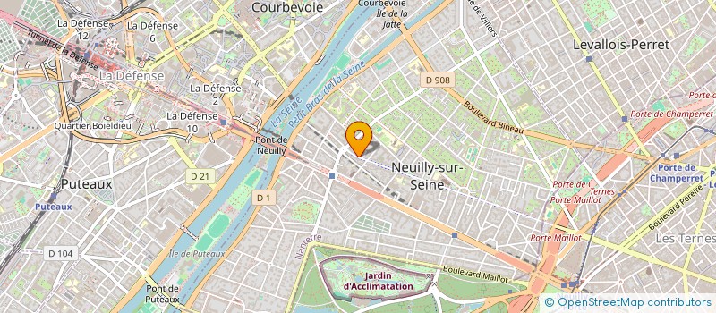 localisation de l'entreprise DEPIL LESAR à NEUILLY-SUR-SEINE