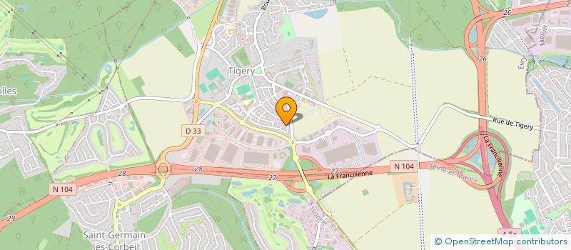 localisation de l'entreprise DEPILOU à SAINT-GERMAIN-LES-CORBEIL