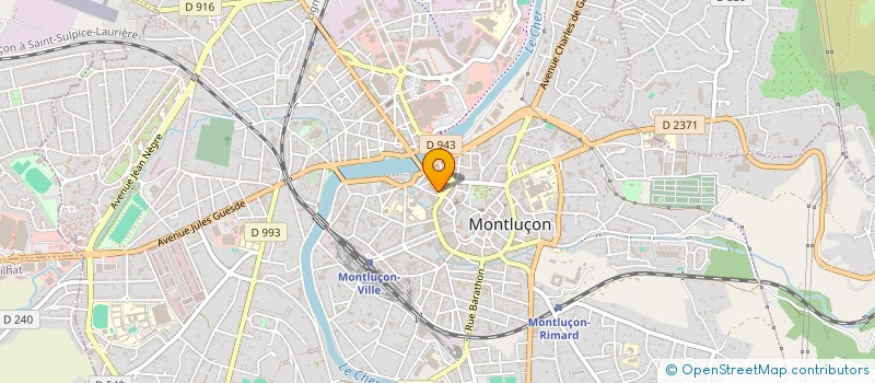 localisation de l'entreprise DEPILUX à MONTLUCON