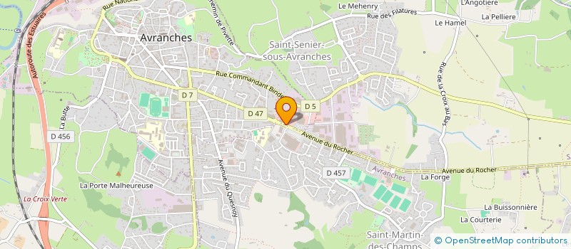 localisation de l'entreprise DEPINCE LE BOURBASQUET  AVRANCHES