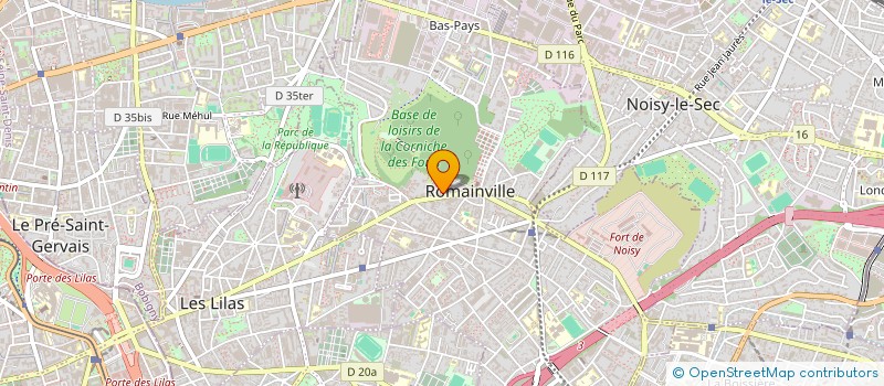 localisation de l'entreprise DEPISTAGE DE L'ENDOCARDITE BILAN DE PREVENTION ET ORIENTATION DE RECHERCHE APPLIQUEE (D.E.B.O.R.A) à ROMAINVILLE