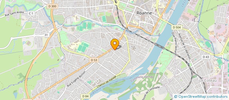 localisation de l'entreprise DEPLACEMENT MENUISERIE FRANCE à ROANNE