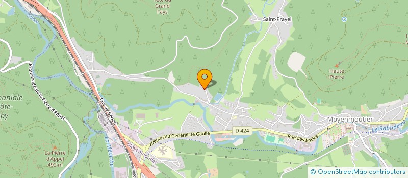 localisation de l'entreprise DEPLANCKE IMMOBILIER  MOYENMOUTIER