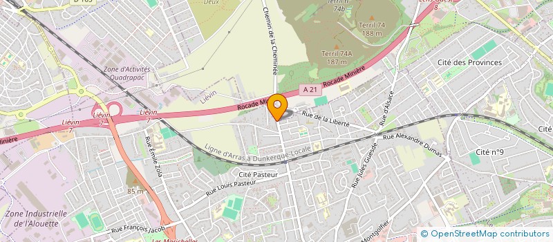 localisation de l'entreprise DEPLANQUE  LIEVIN