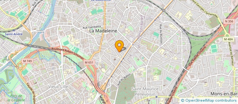 localisation de l'entreprise DEPLANQUE HARANT à LA MADELEINE
