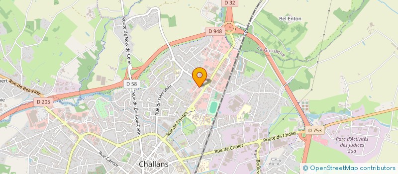 localisation de l'entreprise DEPOC à CHALLANS