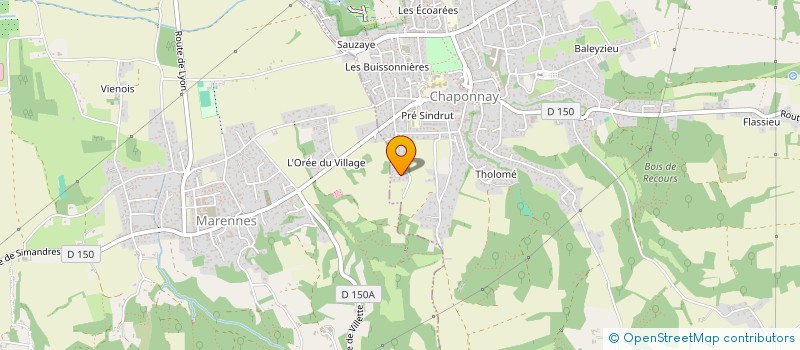 localisation de l'entreprise DEPOGRAPHIC  CHAPONNAY