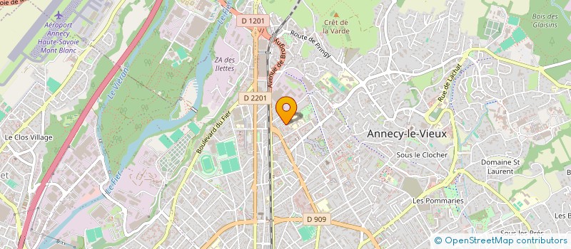 localisation de l'entreprise DEPOLLIER-LIZE (INDIVISION) à ANNECY
