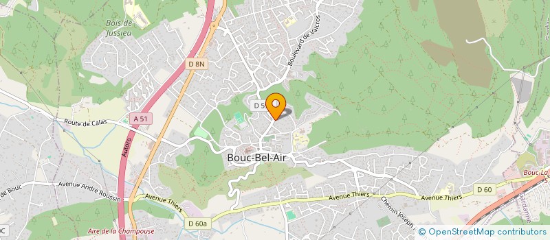 localisation de l'entreprise DEPOLLUT ETUDE INNOVAT NEUTRALISA ODEUR à BOUC-BEL-AIR