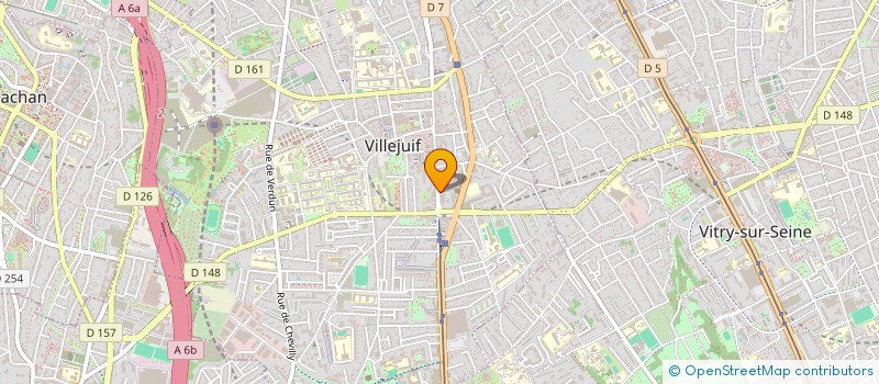 localisation de l'entreprise DEPOLLUTION BIOLOGIQUE ENVIRONNEMENT à VILLEJUIF