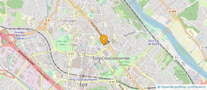 localisation de l'entreprise DEPOLLUTION CONSEIL à EVRY-COURCOURONNES