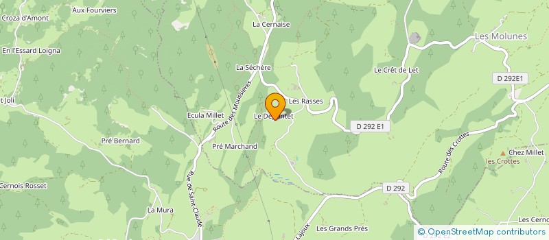 localisation de l'entreprise DEPONTET IMMO  SEPTMONCEL LES MOLUNES