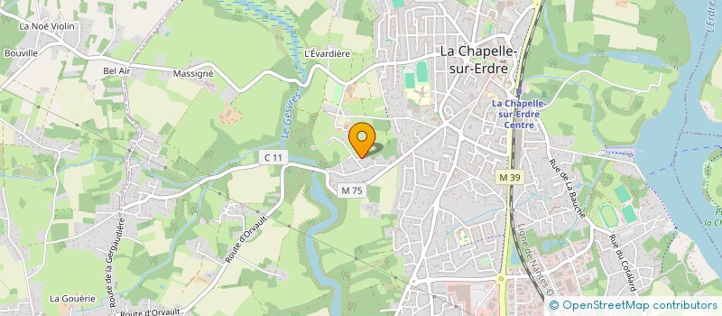 localisation de l'entreprise DEPOREP à LA CHAPELLE-SUR-ERDRE