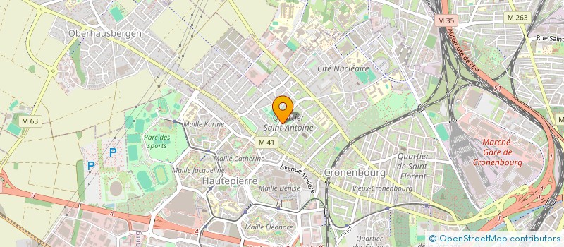 localisation de l'entreprise DEPORTIVO LATINOAMERICA DE STRASBOURG à STRASBOURG