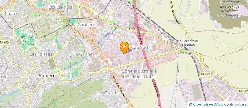 localisation de l'entreprise DEPOSE DE MATERIAUX AMIANTE à AUBIERE