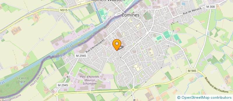 localisation de l'entreprise DEPOT  COMINES