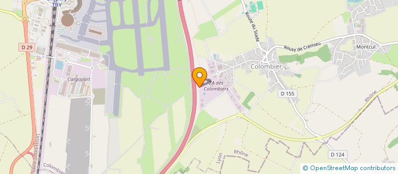 localisation de l'entreprise DEPOT-BENNES-SERVICES  COLOMBIER-SAUGNIEU