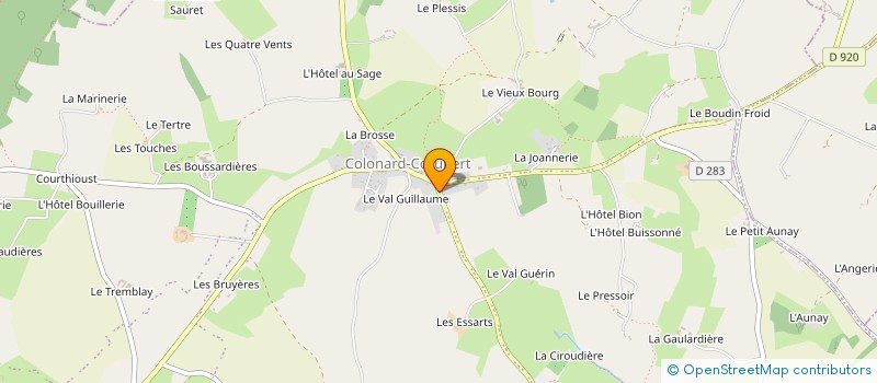 localisation de l'entreprise DEPOT CANTIN FRERES à PERCHE-EN-NOCE